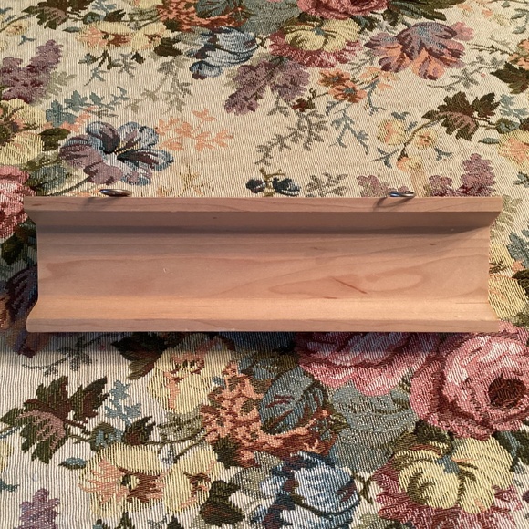 Handmade Small Wall Mount Shelf w/ Hooks - Picture 4 of 4